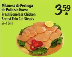 El Super Fresh Boneless Chicken Breast Thin Cut Steaks offer