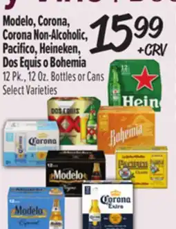 El Super Modelo, Corona, Corona Non-Alcoholic, Pacifico, Heineken, Dos Equis o Bohemia offer