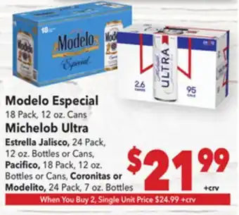 Vallarta Supermarkets Modelo Especial offer