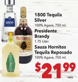 Vallarta Supermarkets 1800 Tequila Silver offer