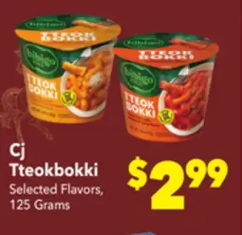 Vallarta Supermarkets Cj Tteokbokki offer