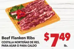 Vallarta Supermarkets Beef Flanken Ribs / COSTILLA NORTEÑAS DE RES, PARA ASAR O PARA CALDO offer