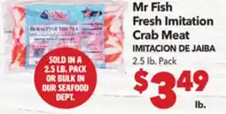 Vallarta Supermarkets Mr Fish Fresh Imitation Crab Meat / IMITACION DE JAIBA offer