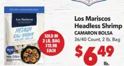 Vallarta Supermarkets Los Mariscos Headless Shrimp/ CAMARON BOLSA offer