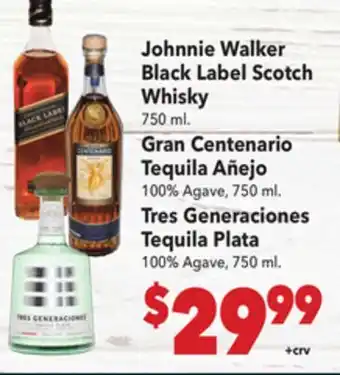 Vallarta Supermarkets Johnnie Walker Black Label Scotch Whisky offer