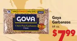 Vallarta Supermarkets Goya Garbanzos offer