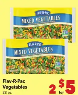 Vallarta Supermarkets Flav-R-Pac Vegetables offer