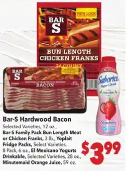 Vallarta Supermarkets Bar-S Hardwood Bacon offer