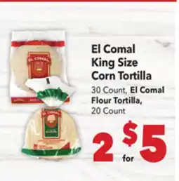 Vallarta Supermarkets El Comal King Size Corn Tortilla offer