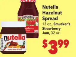 Vallarta Supermarkets Nutella Hazelnut Spread offer