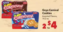 Vallarta Supermarkets Goya Carnival Cookies offer