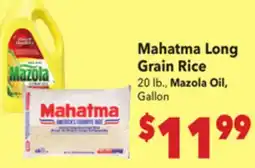 Vallarta Supermarkets Mahatma Long Grain Rice offer