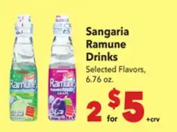 Vallarta Supermarkets Sangaria Ramune Drinks offer