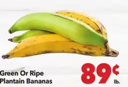 Vallarta Supermarkets Plantain Bananas Green Or Ripe offer