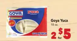 Vallarta Supermarkets Goya Yuca offer