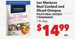 Vallarta Supermarkets Los Mariscos Real Cooked and Sliced Octopus / PULPO REAL COCIDO Y RABANADO offer