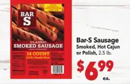 Vallarta Supermarkets Bar-S Sausage offer