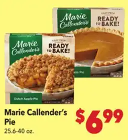 Vallarta Supermarkets Marie Callender's Pie offer