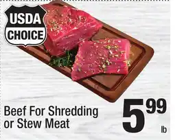 Super King Markets Beef For Shredding or Stew Meat offer
