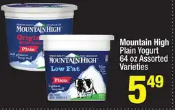 Super King Markets Mountain High Plain Yogurt offer