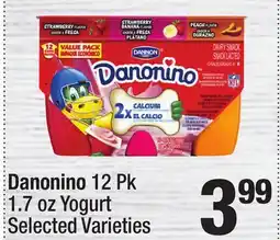 Super King Markets Danonino 12 Pk 1.7 oz Yogurt offer