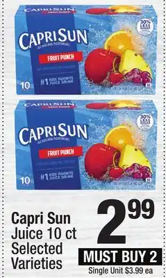 Super King Markets Capri Sun Juice offer