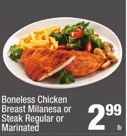 Super King Markets Boneless Chicken Breast Milanesa or Steak Regular or Marinated offer