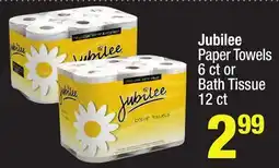 Super King Markets Jubilee Paper Towels 6 ct or Bath Tissue 12 ct offer