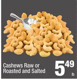 Super King Markets Cashews Raw or Roasted and Salted offer