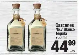 Super King Markets Cazcanes No. 7 Blanco Tequila offer