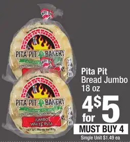 Super King Markets Pita Pit Bread Jumbo offer