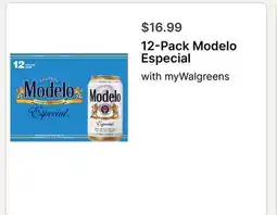 Walgreens 12-Pack Modelo Especial offer