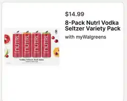 Walgreens 8-Pack Nutrl Vodka Seltzer Variety Pack offer