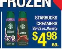 Torres Supermercado STARBUCKS CREAMERS offer