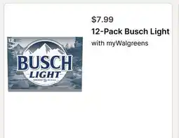 Walgreens 12-Pack Busch Light offer