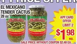 Torres Supermercado EL MEXICANO TENDER CACTUS offer