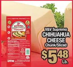 Torres Supermercado V&V Supremo CHIHUAHUA CHEESE offer