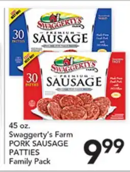 Pete's Fresh Market Swaggerty's Farm PORK SAUSAGE PATTIES offer