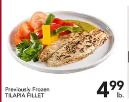 Pete's Fresh Market Previously Frozen TILAPIA FILLET offer