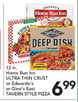 Pete's Fresh Market Home Run Inn ULTRA THIN CRUST or Edwardo's or Gino's East TAVERN STYLE PIZZA offer