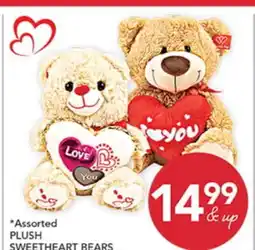 Pete's Fresh Market Assorted PLUSH SWEETHEART BEARS offer