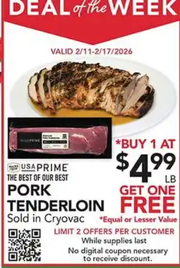 Pete's Fresh Market PORK TENDERLOIN offer