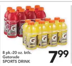 Pete's Fresh Market 8 pk.-20 oz. btls. Gatorade SPORTS DRINK offer