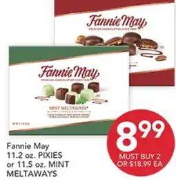Pete's Fresh Market Fannie May 11.2 oz. PIXIES or 11.5 oz. MINT MELTAWAYS offer
