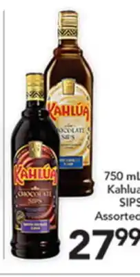 Pete's Fresh Market 750 mL Kahlua SIPS offer