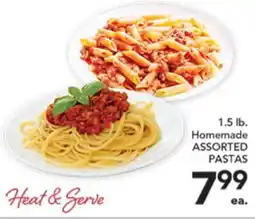 Pete's Fresh Market 1.5 lb. Homemade ASSORTED PASTAS offer