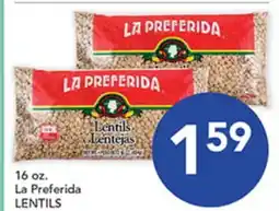 Pete's Fresh Market 16 oz. La Preferida LENTILS offer