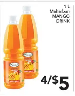 Pete's Fresh Market 1 L Meharban MANGO DRINK offer