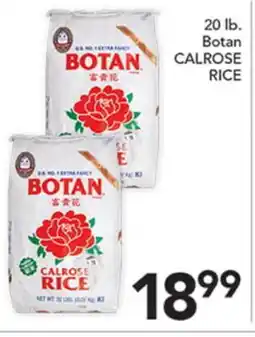 Pete's Fresh Market 20 lb. Botan CALROSE RICE offer