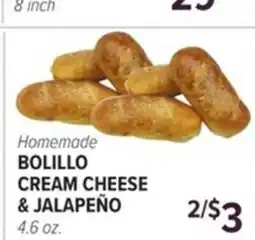 Cermak Fresh Market Homemade BOLILLO CREAM CHEESE & JALAPEÑO offer